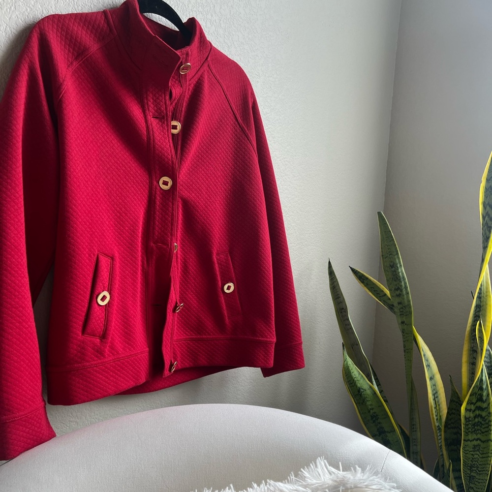 Red Quilted Jacket